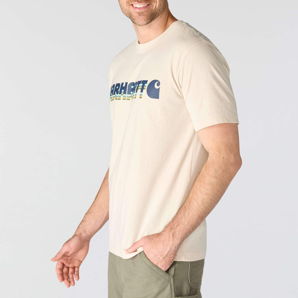 Men's irvine relaxed fit layered logo t-shirt