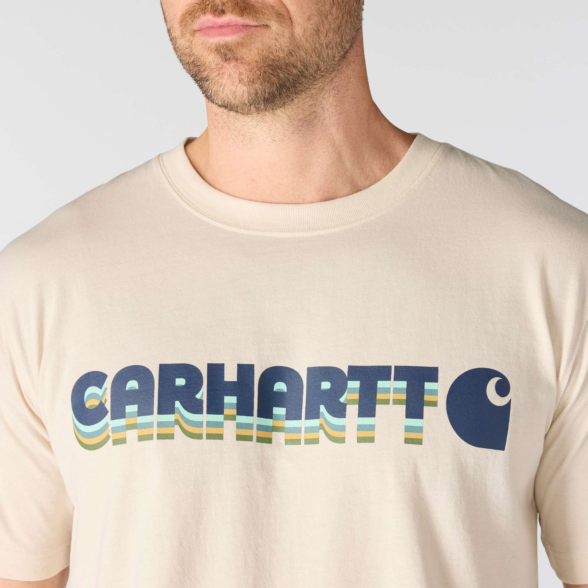 Men's irvine relaxed fit layered logo t-shirt