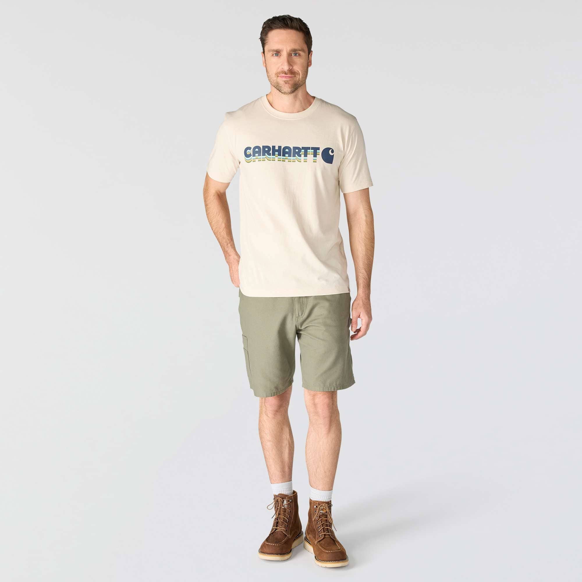 Men's irvine relaxed fit layered logo t-shirt
