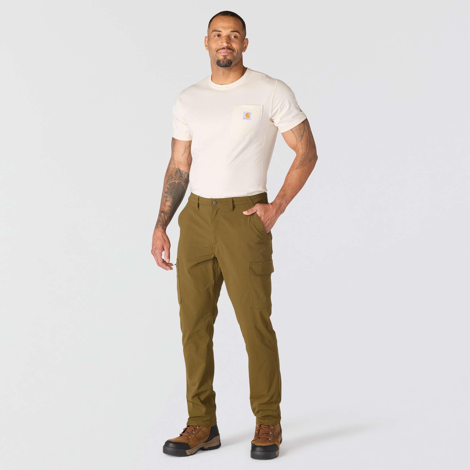 Men's relaxed fit tapered force ripstop cargo pants
