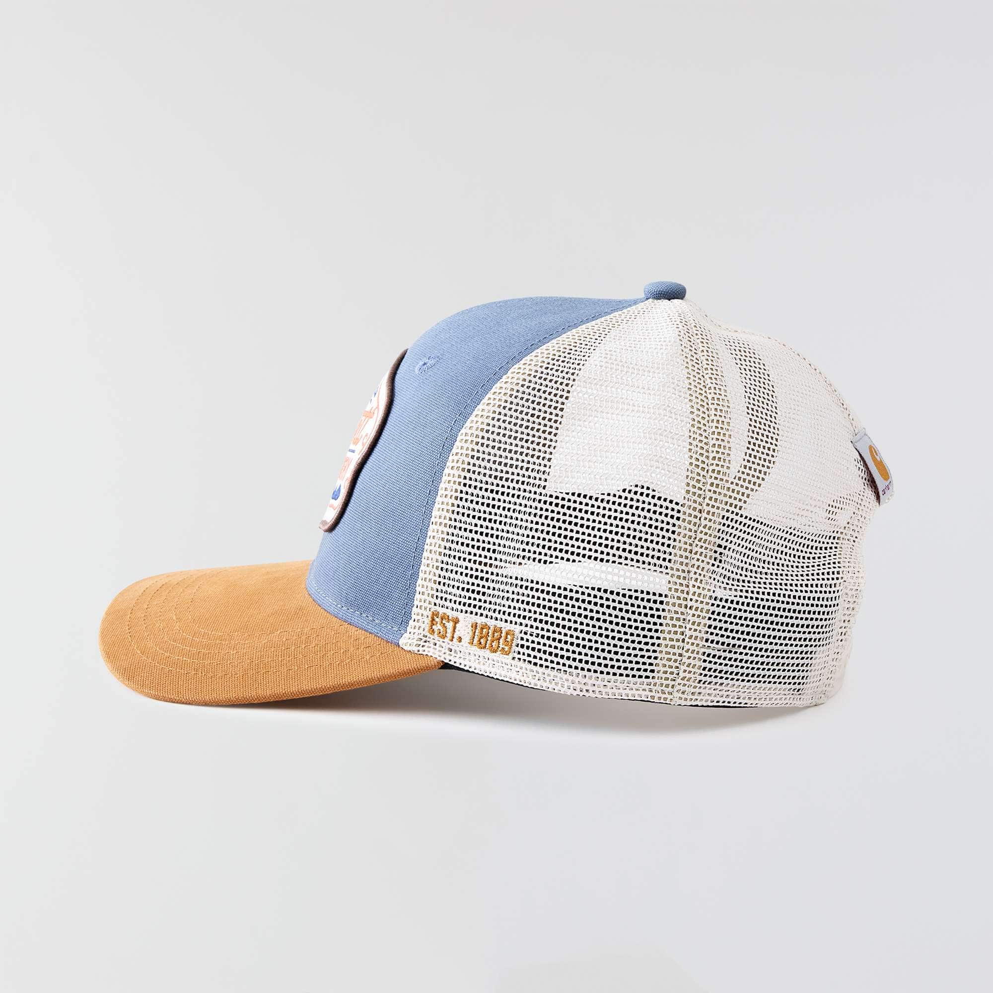 Canvas mesh-back country graphic trucker hat