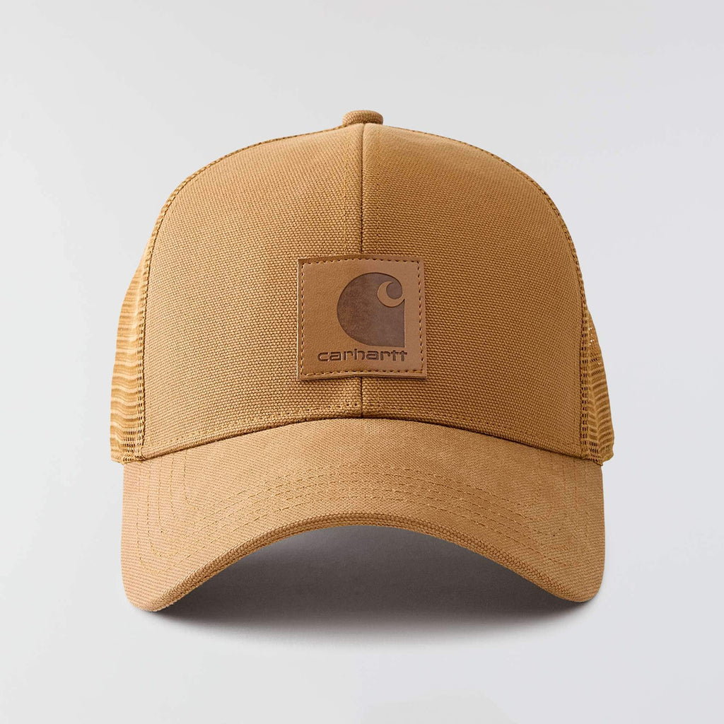 Washed duck mesh-back trucker hat