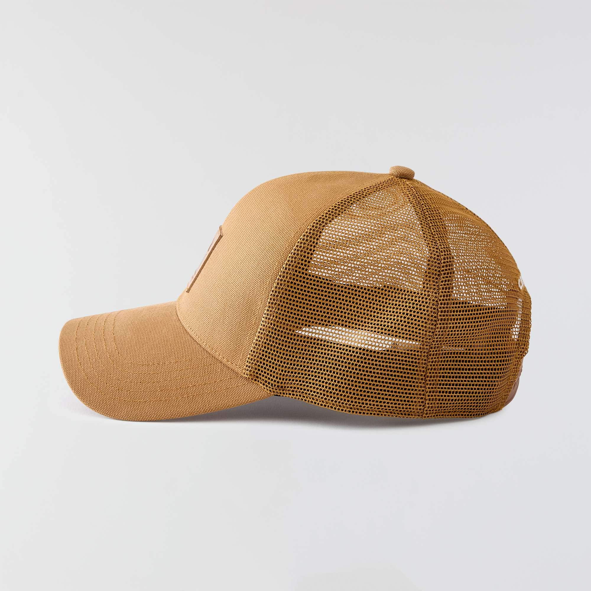 Washed duck mesh-back trucker hat
