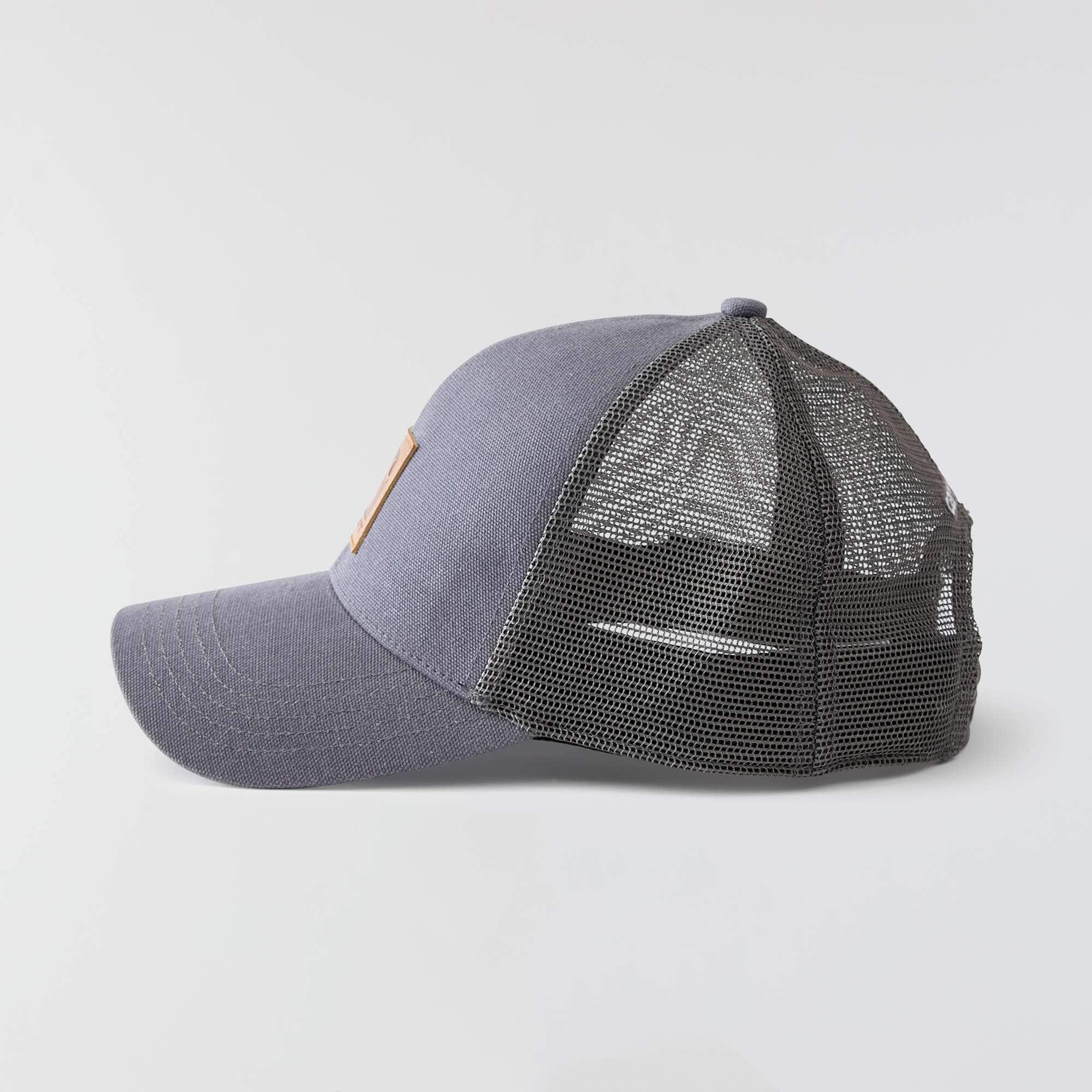 Washed duck mesh-back trucker hat