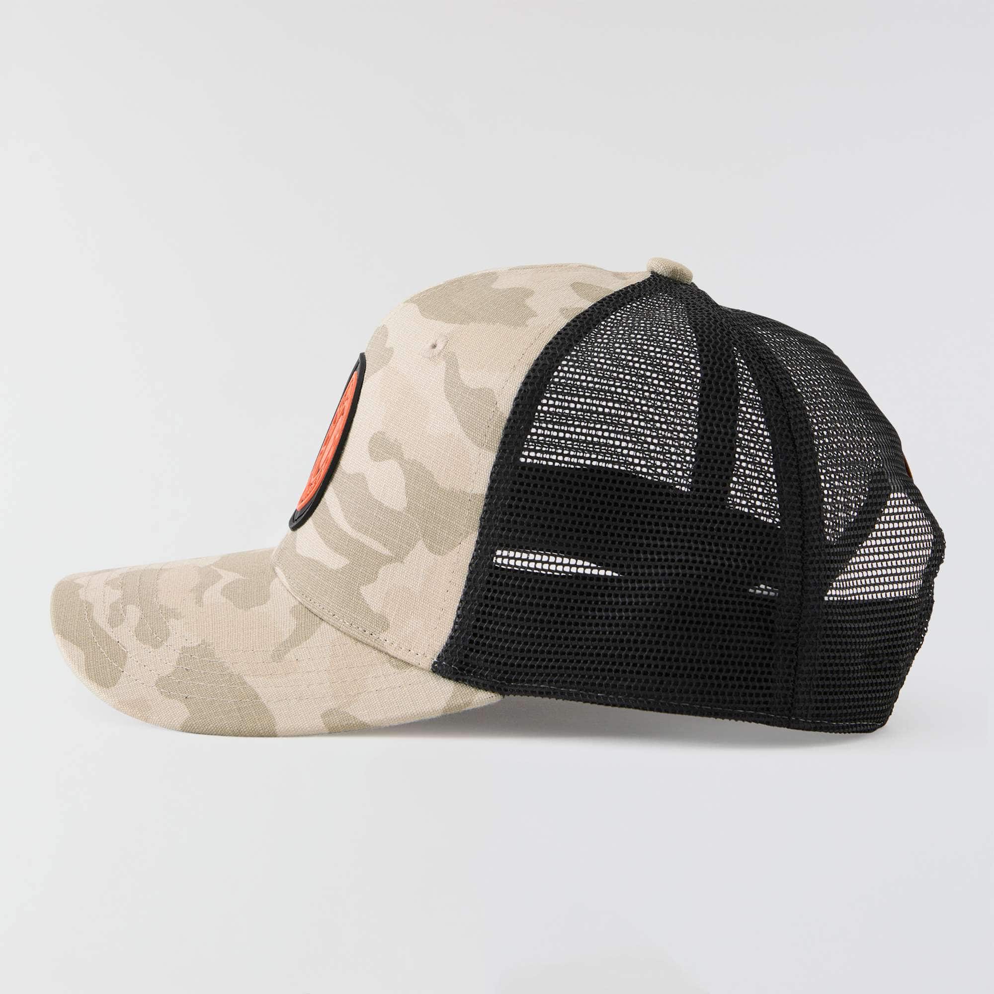 Ripstop mesh-back camo trucker hat