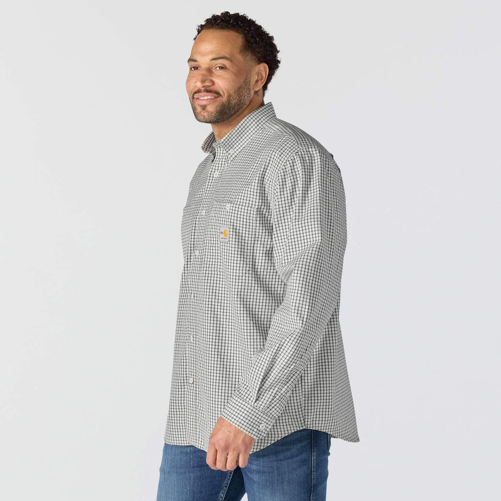 Men's fr force sun defender™ long sleeve plaid shirt - sun protection shirts