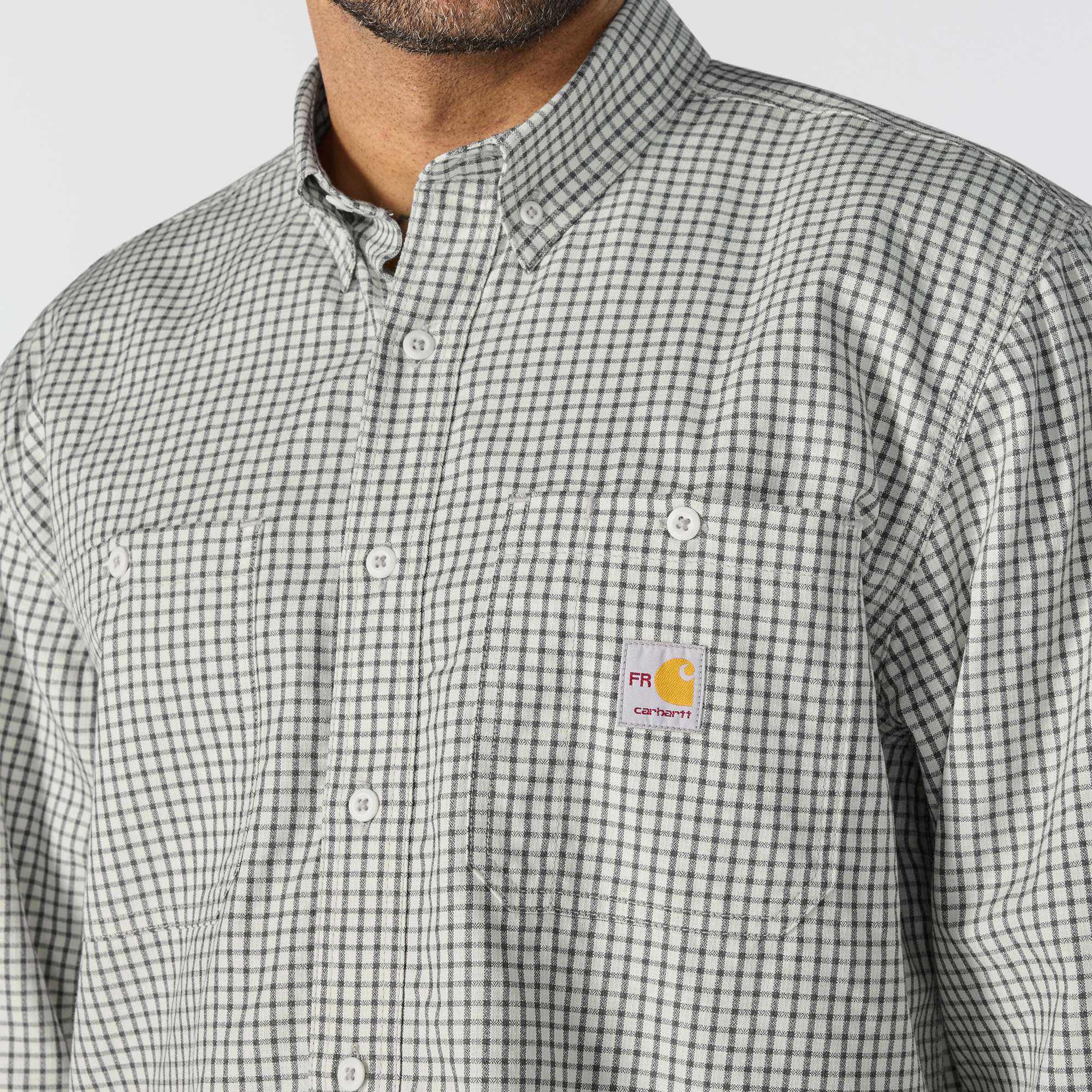 Men's fr force sun defender™ long sleeve plaid shirt - sun protection shirts