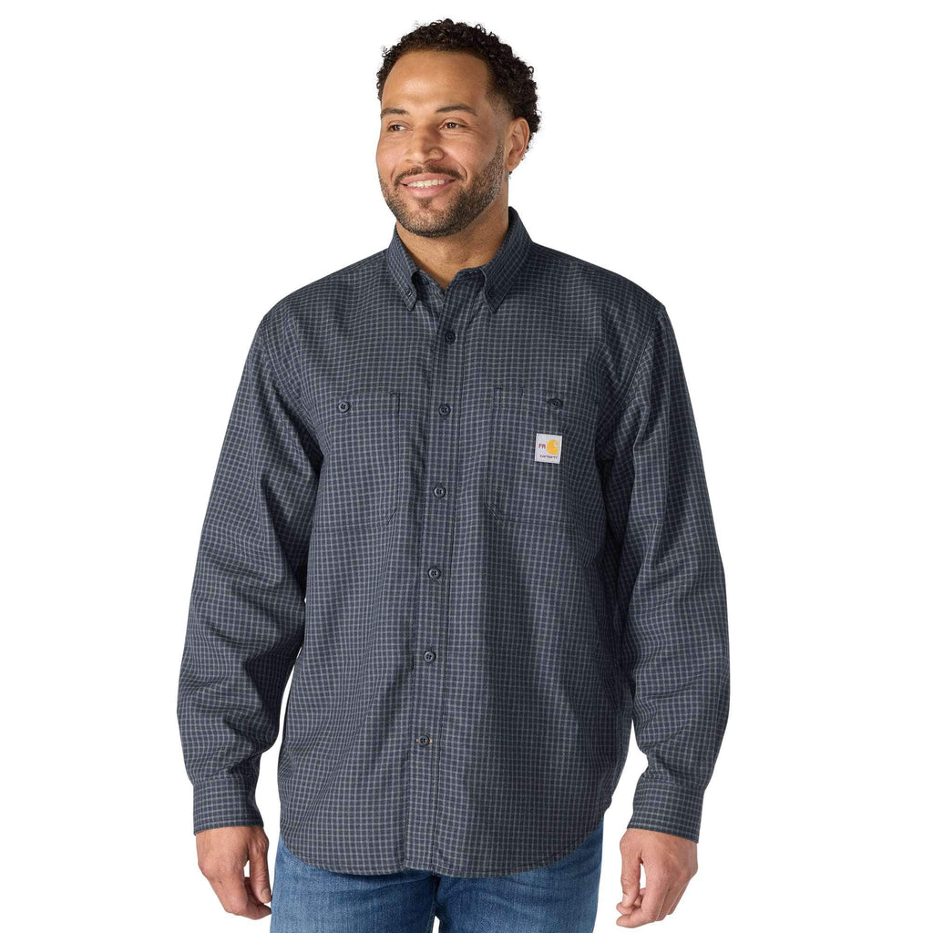 Men's fr force sun defender™ long sleeve plaid shirt - sun protection shirts