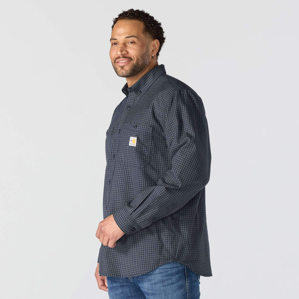 Men's fr force sun defender™ long sleeve plaid shirt - sun protection shirts