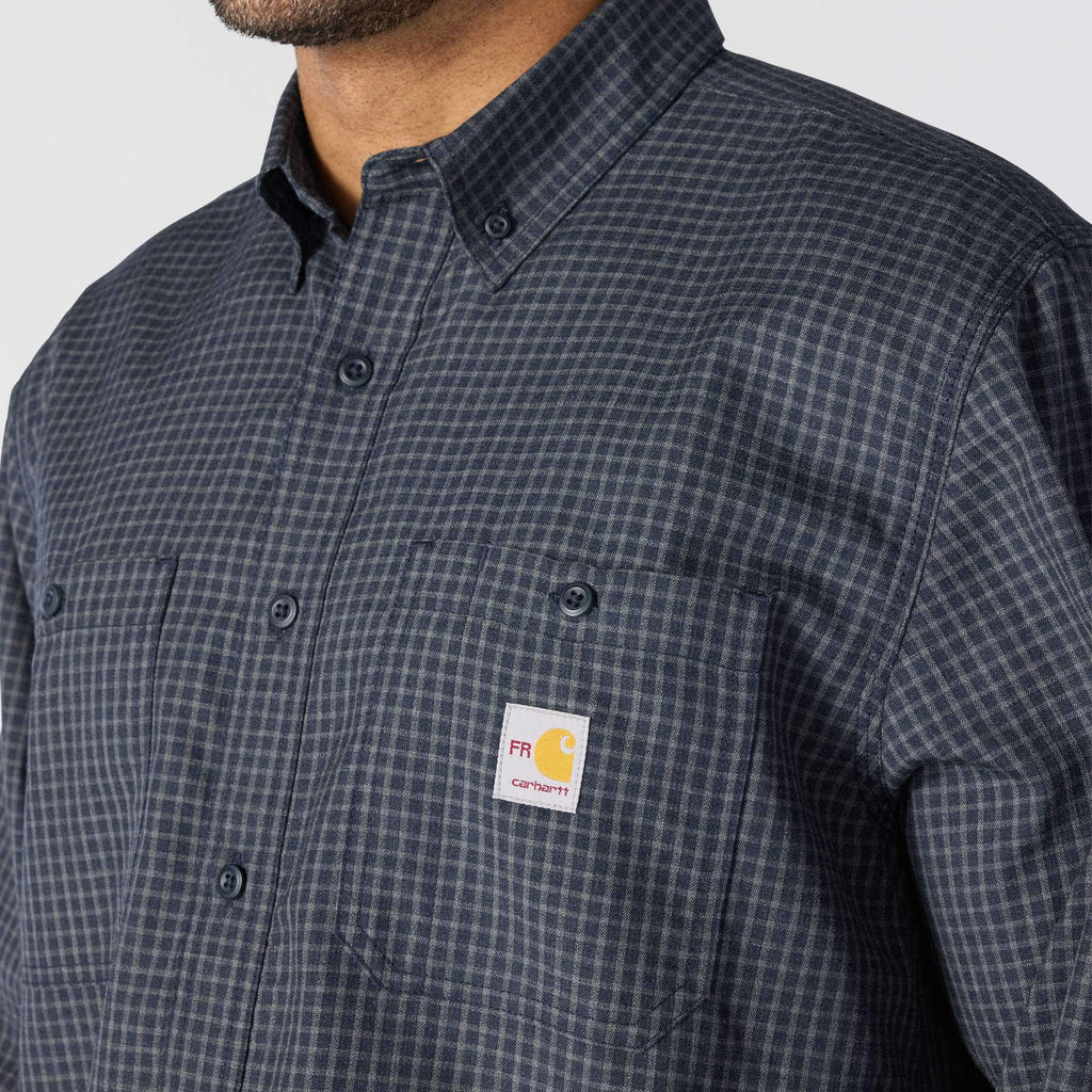 Men's fr force sun defender™ long sleeve plaid shirt - sun protection shirts