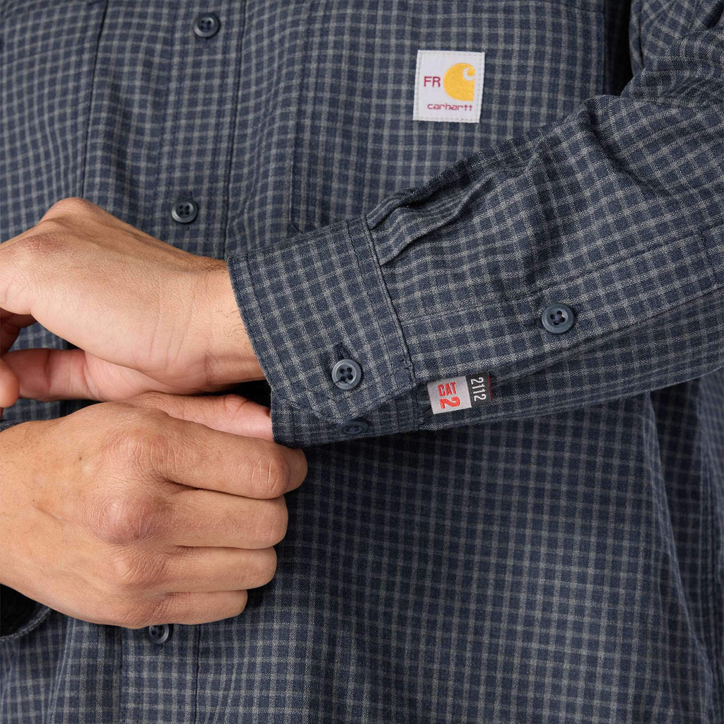 Men's fr force sun defender™ long sleeve plaid shirt - sun protection shirts