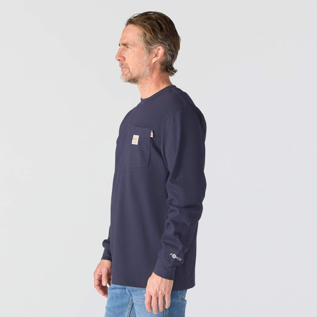 Men's force irvine fr long sleeve oil rig graphic t-shirt - flame resistant shirts