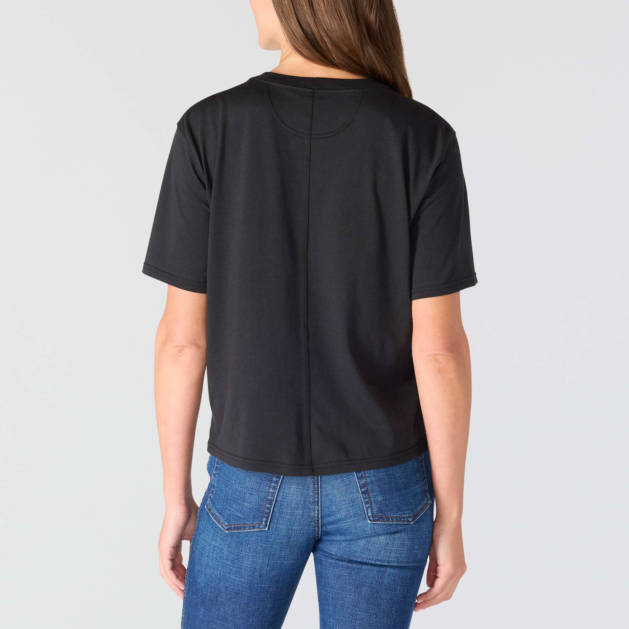Women's tencel lightweight pennant flag graphic t-shirt