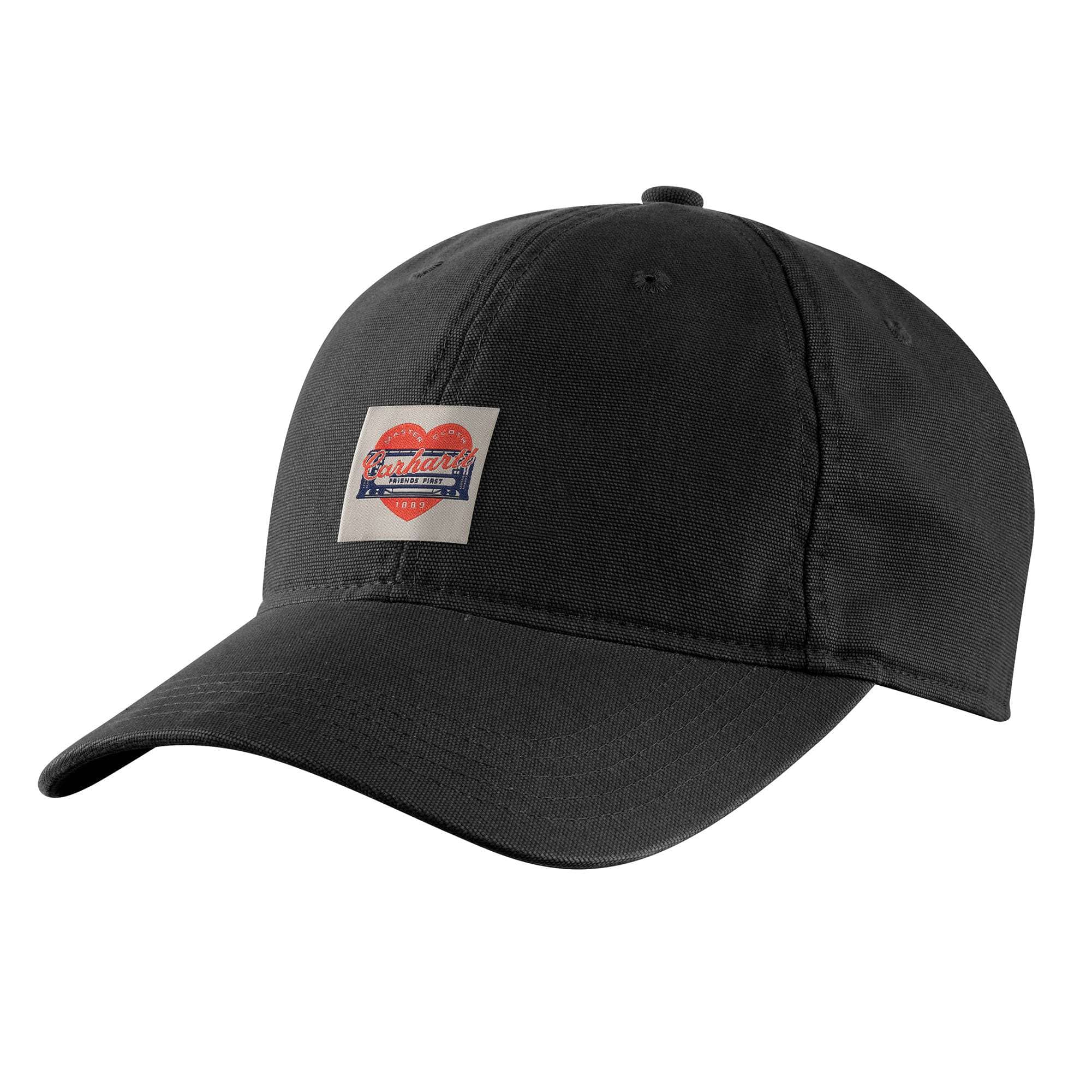 Heart patch canvas baseball cap