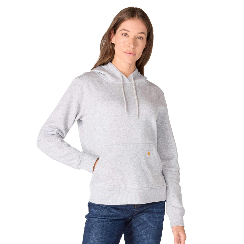 Women's sawyer script logo sleeve hoodie