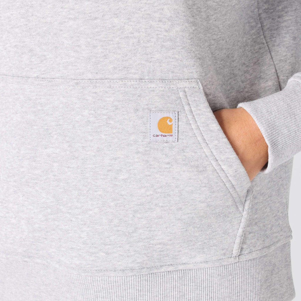 Women's sawyer script logo sleeve hoodie