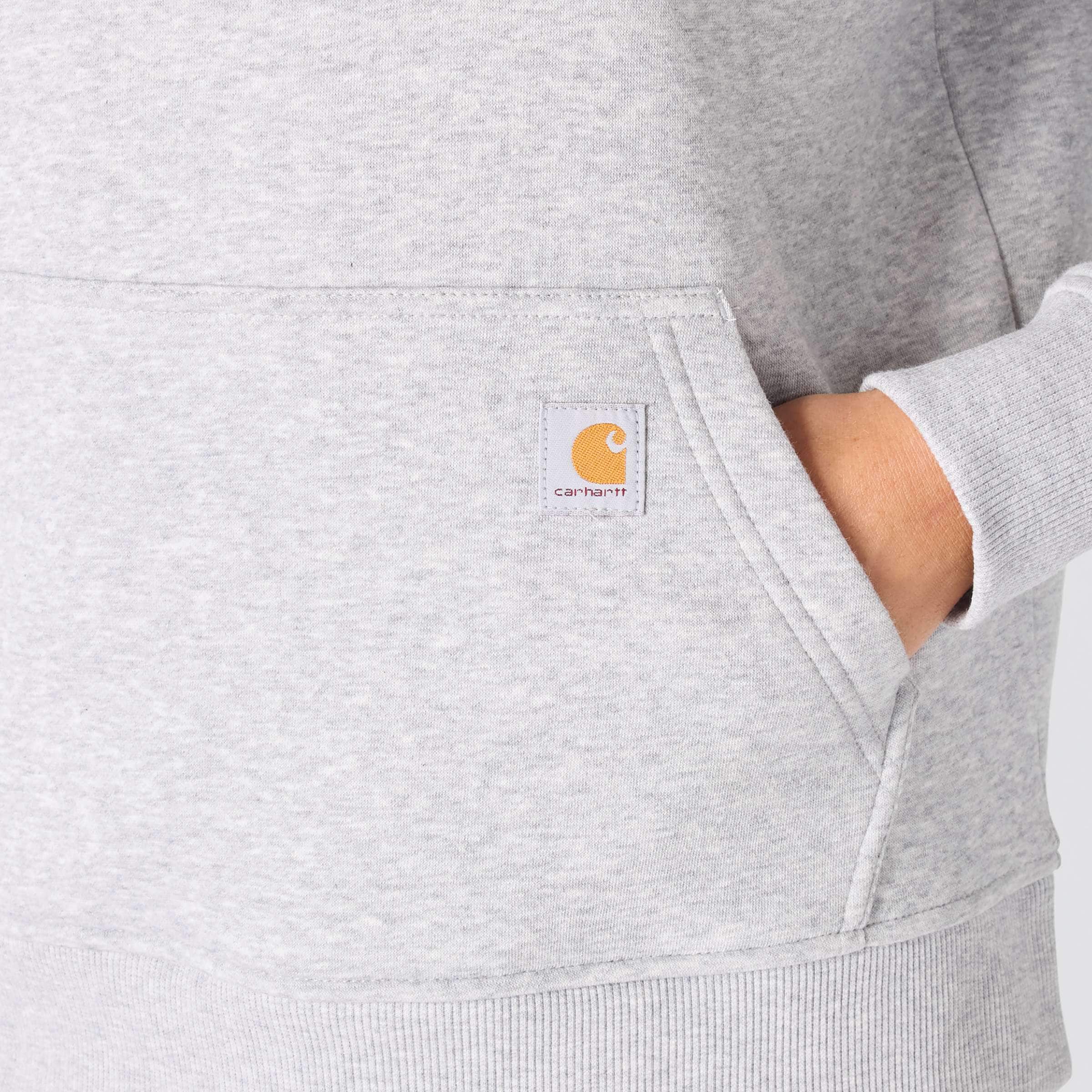 Women's sawyer script logo sleeve hoodie