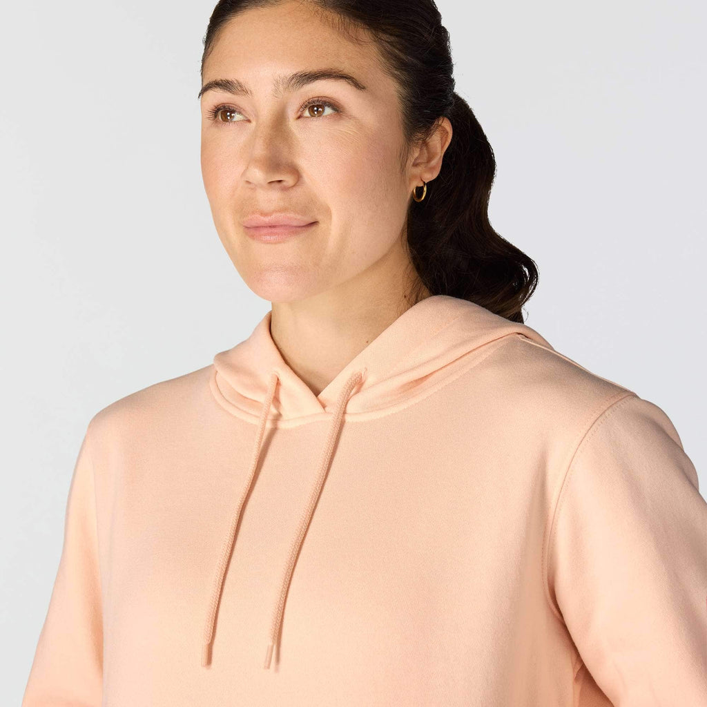 Women's sawyer script logo sleeve hoodie