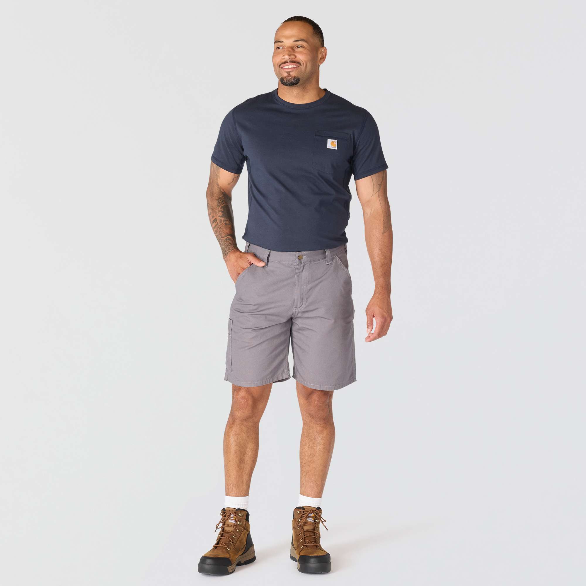 Loose fit 9" stateline canvas shorts - work shorts