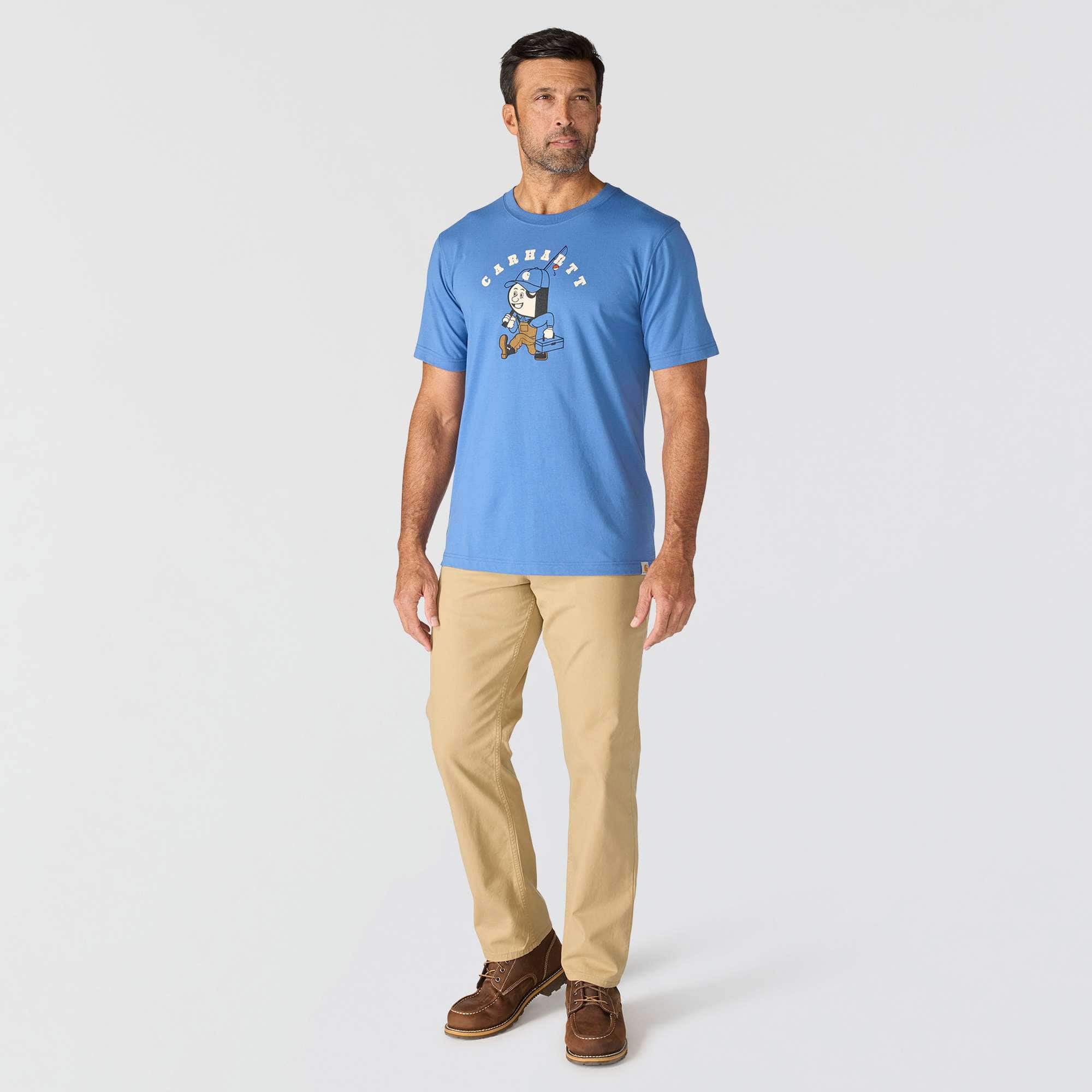 Men's irvine relaxed fit fishing graphic t-shirt
