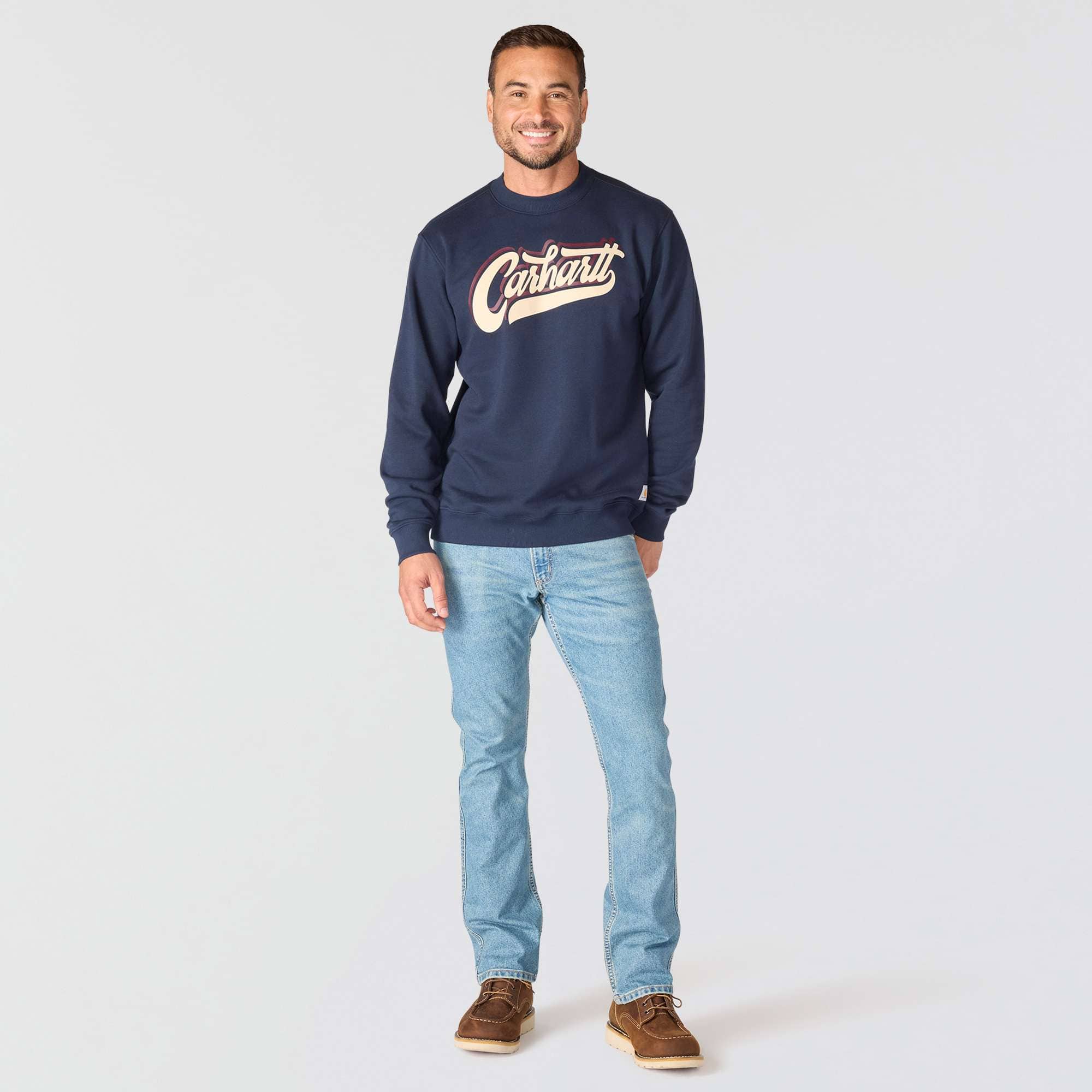 Men's sawyer graphic script crewneck sweatshirt