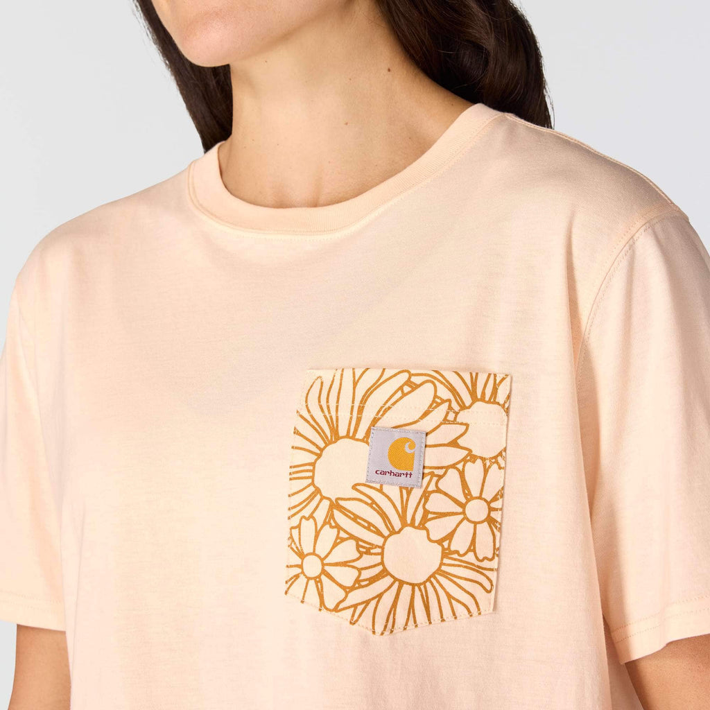 Women's tencel loose fit lightweight floral graphic t-shirt