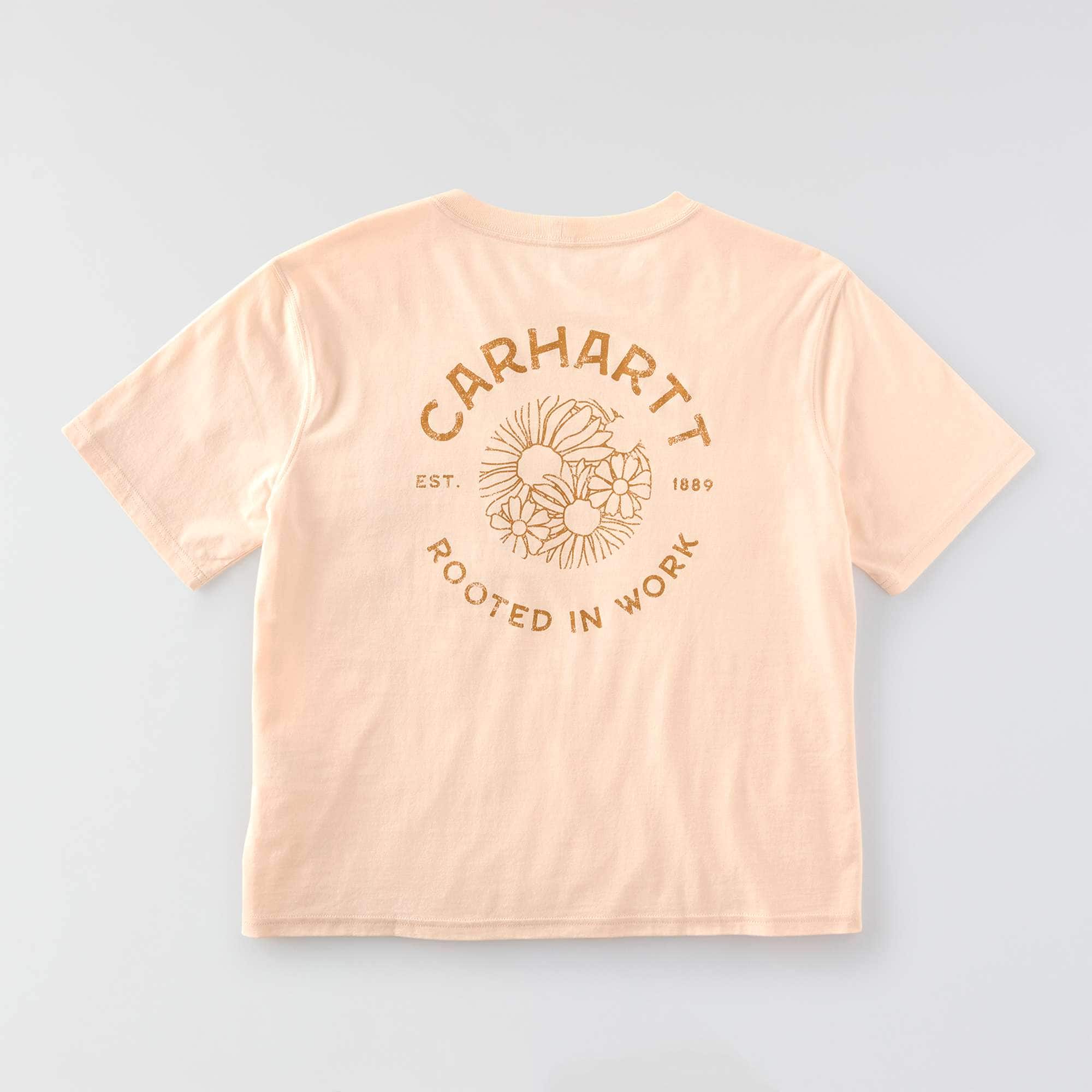 Women's tencel loose fit lightweight floral graphic t-shirt