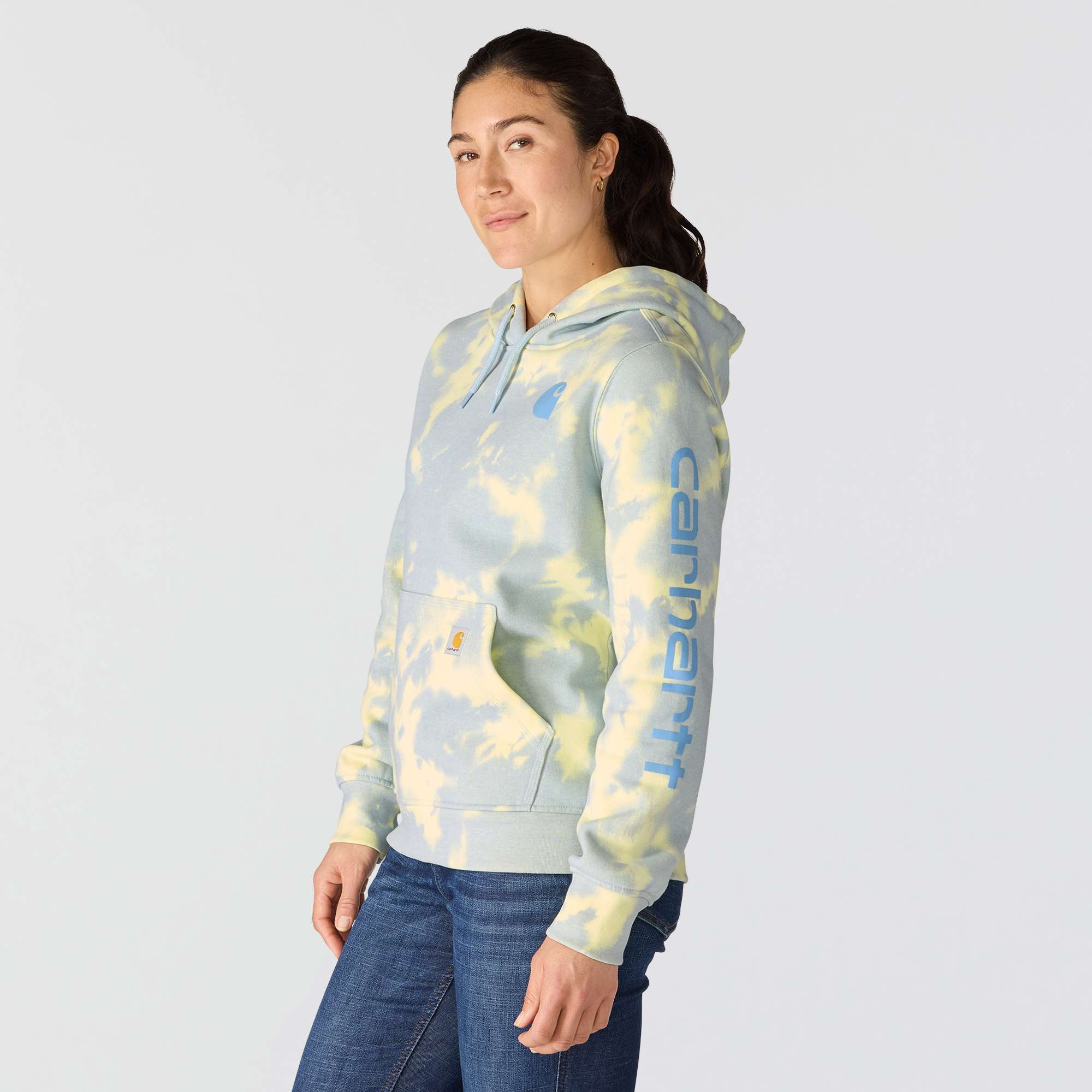 Women's marquette tie dye hoodie