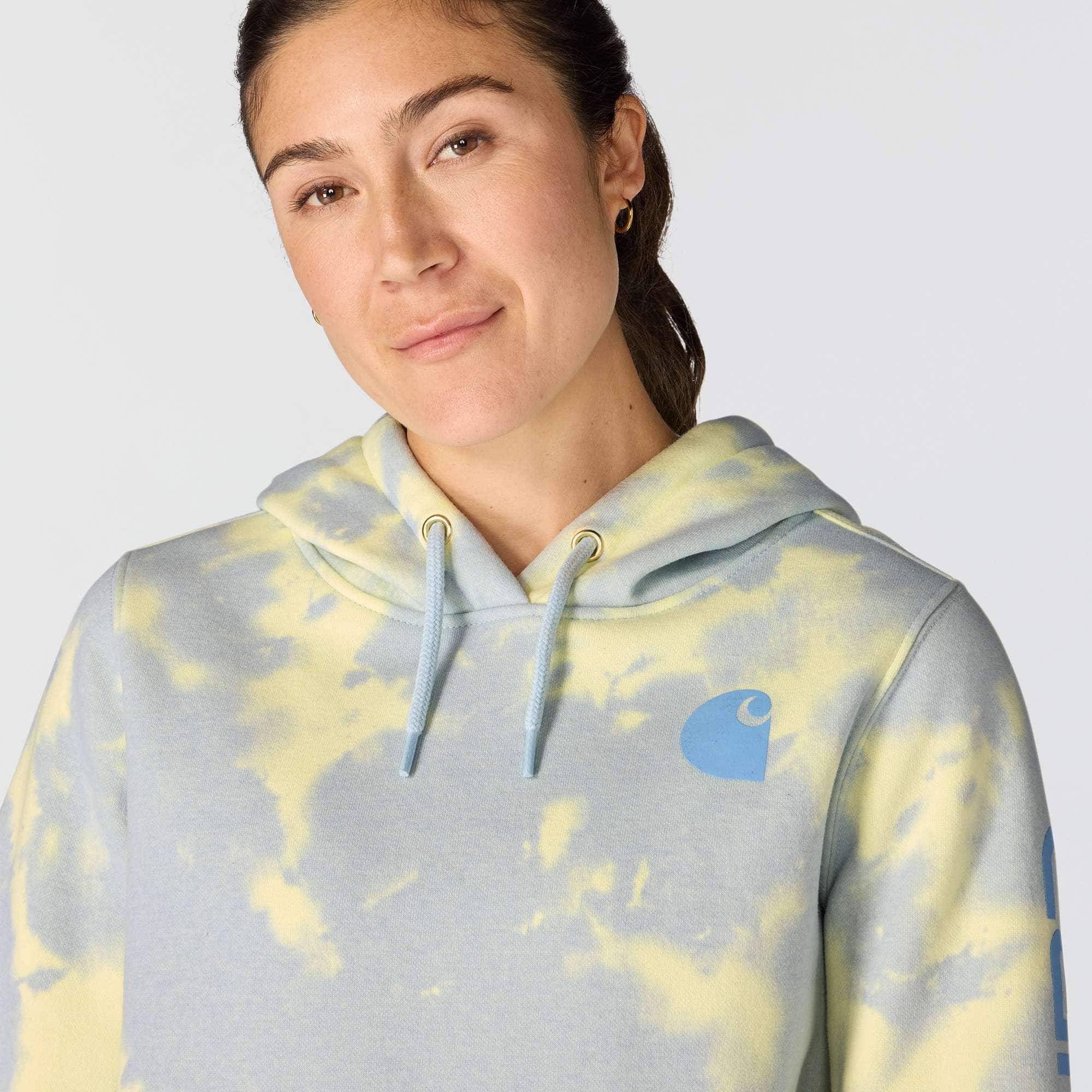 Women's marquette tie dye hoodie