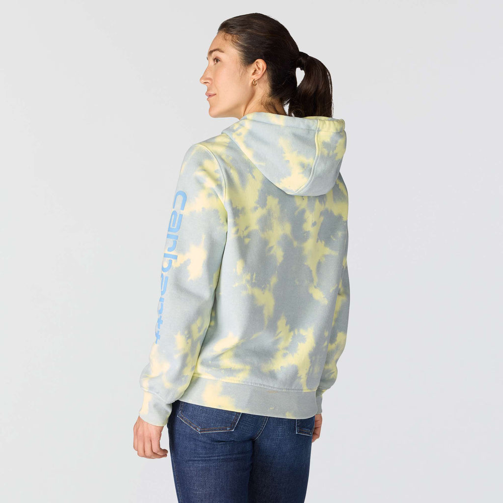 Women's marquette tie dye hoodie