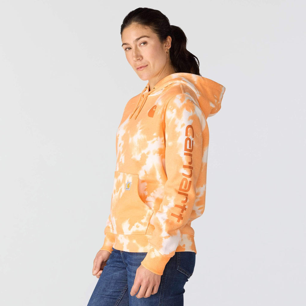 Women's marquette tie dye hoodie