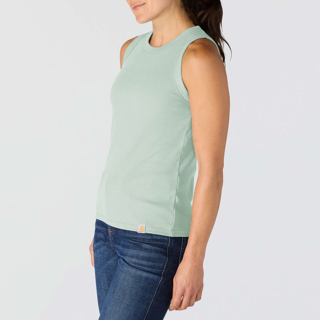 Women's tencel lightweight breathable ribbed tank top