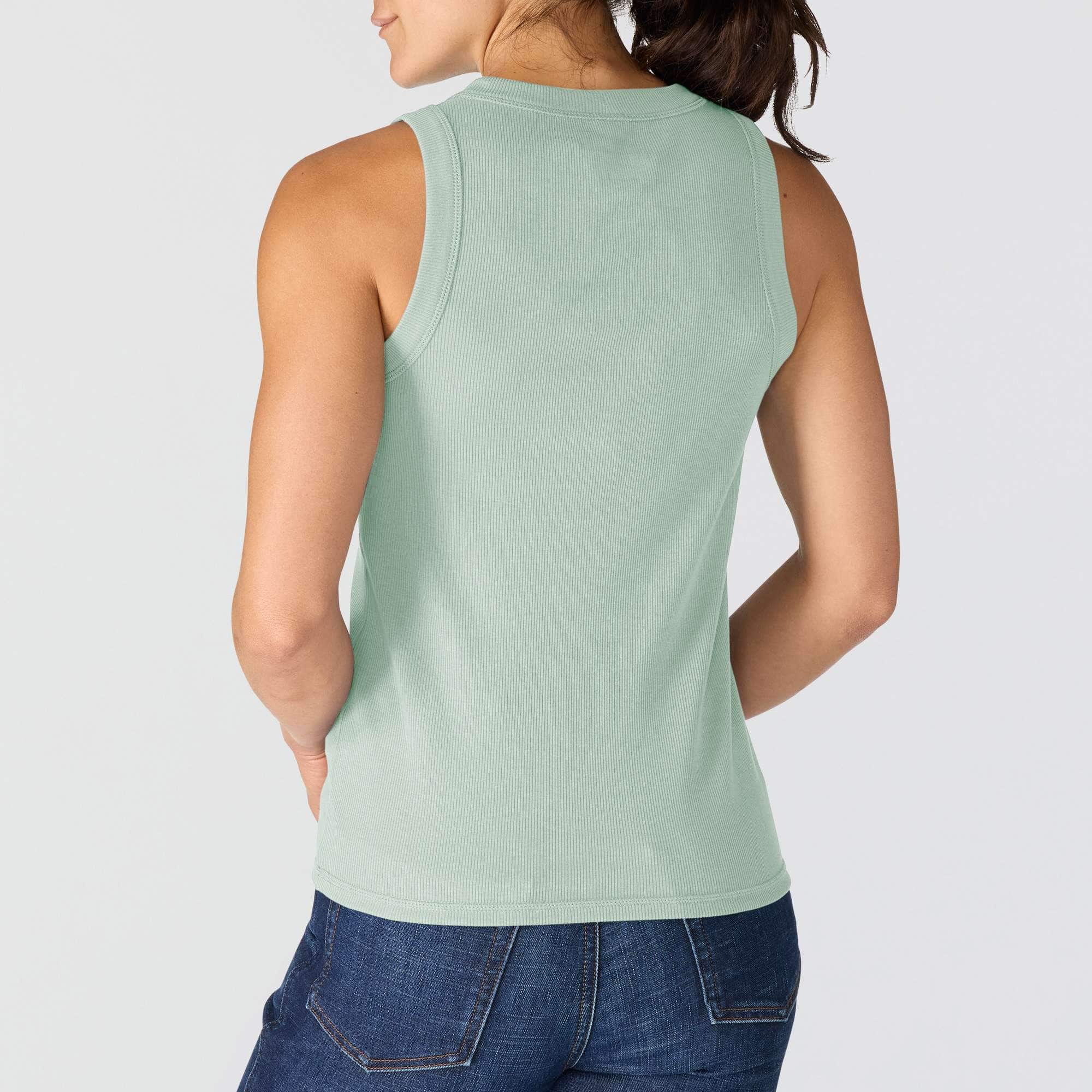 Women's tencel lightweight breathable ribbed tank top
