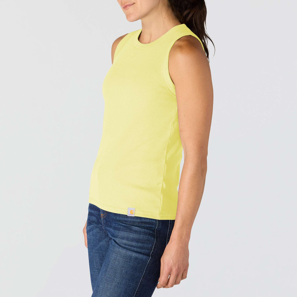 Women's tencel lightweight breathable ribbed tank top