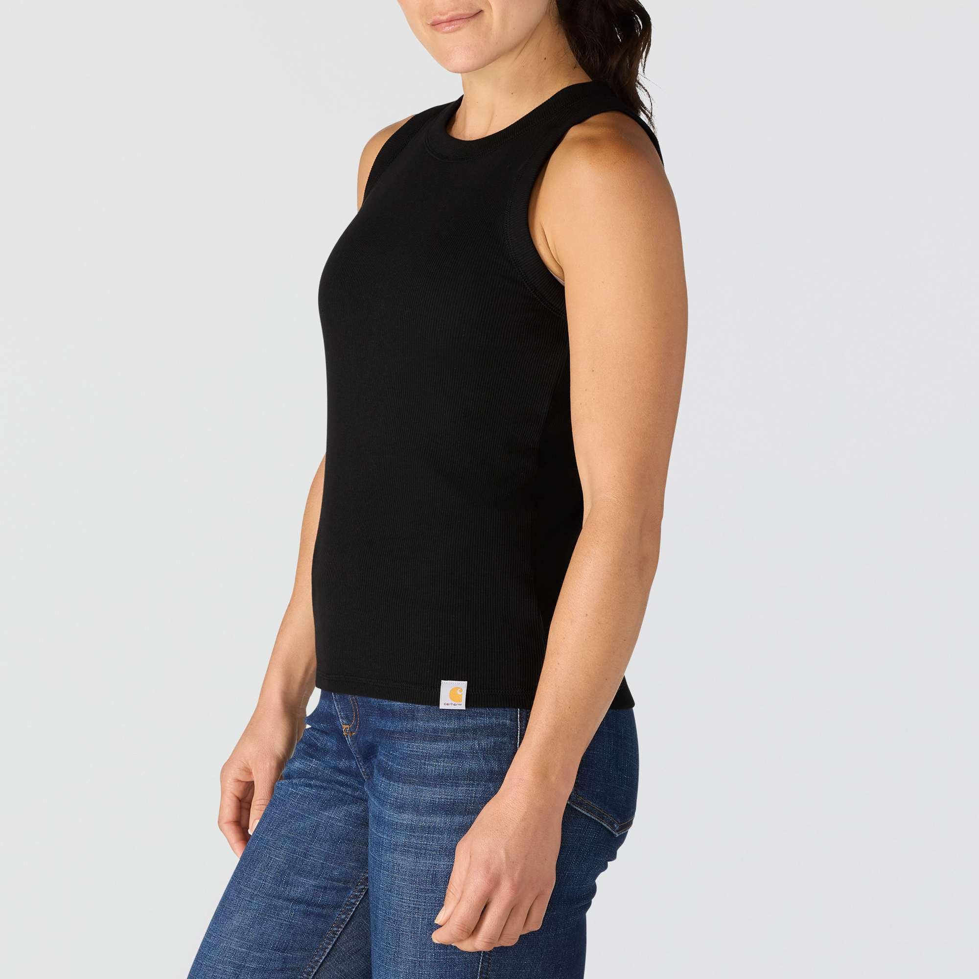 Women's tencel lightweight breathable ribbed tank top