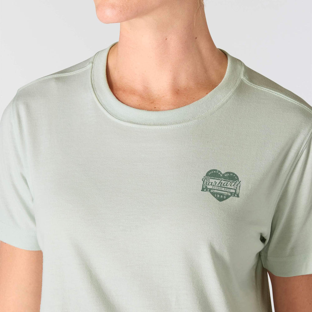 Women's irvine relaxed fit heritage heart graphic t-shirt