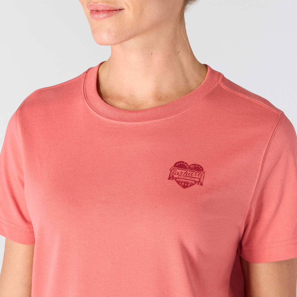 Women's irvine relaxed fit heritage heart graphic t-shirt