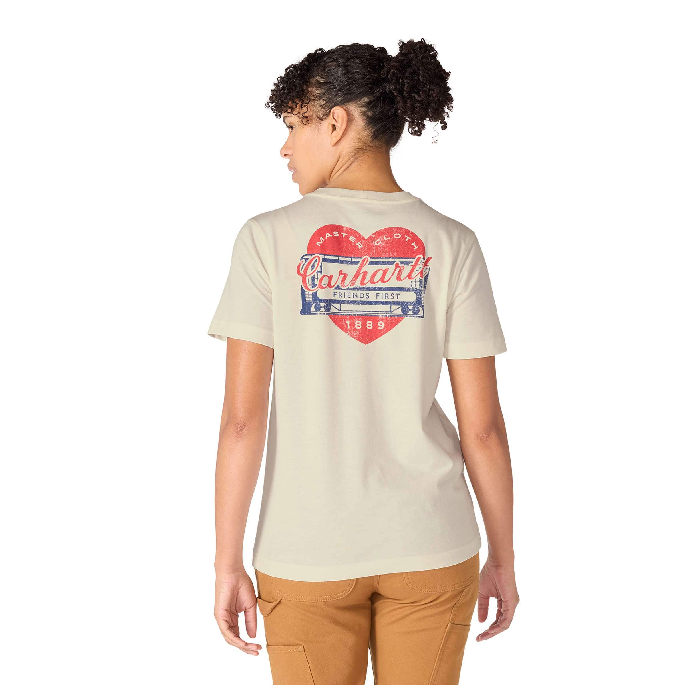 Women's irvine relaxed fit heritage heart graphic t-shirt