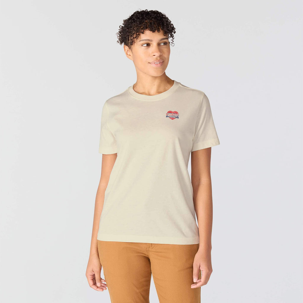 Women's irvine relaxed fit heritage heart graphic t-shirt