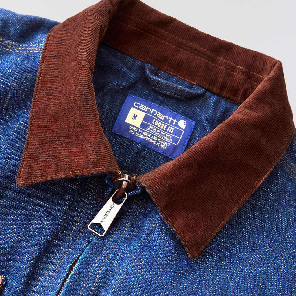 Men's crafted series denim sherpa lined chore coat