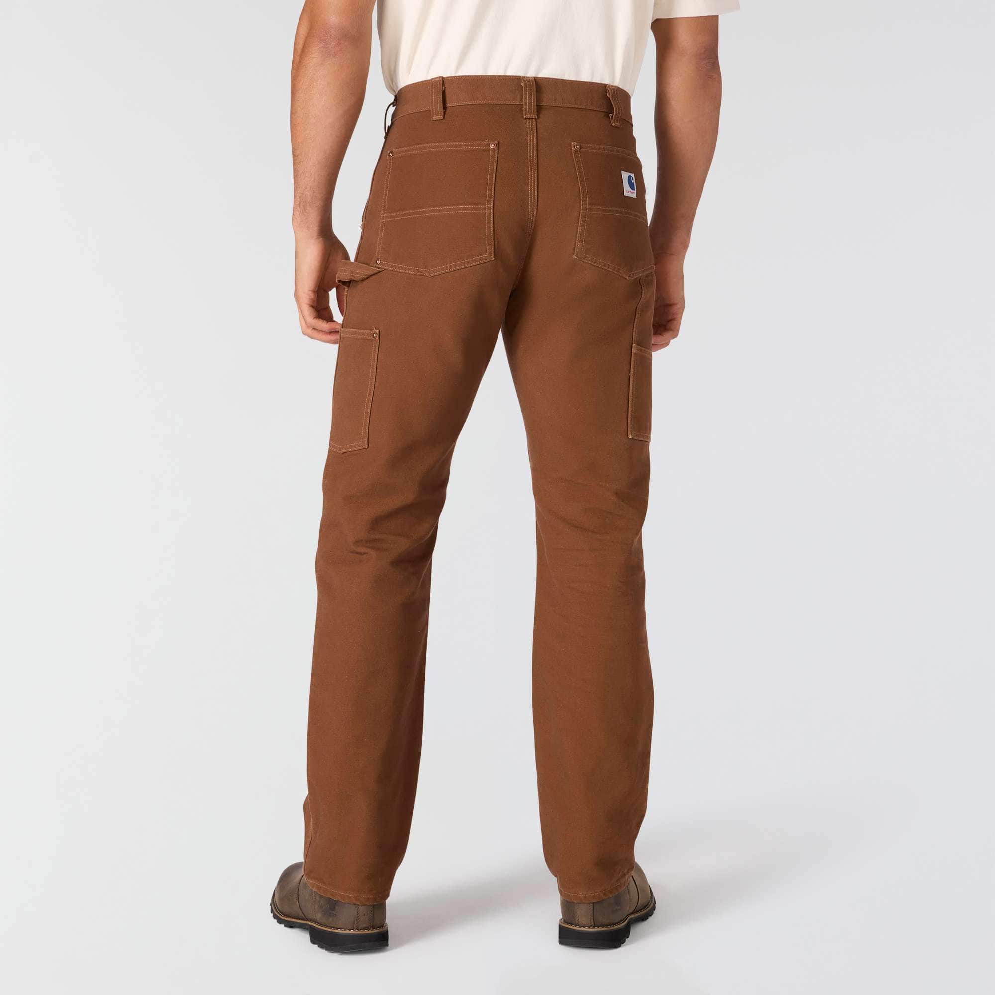 Men's crafted series loose fit straight leg duck double-knee carpenter pants