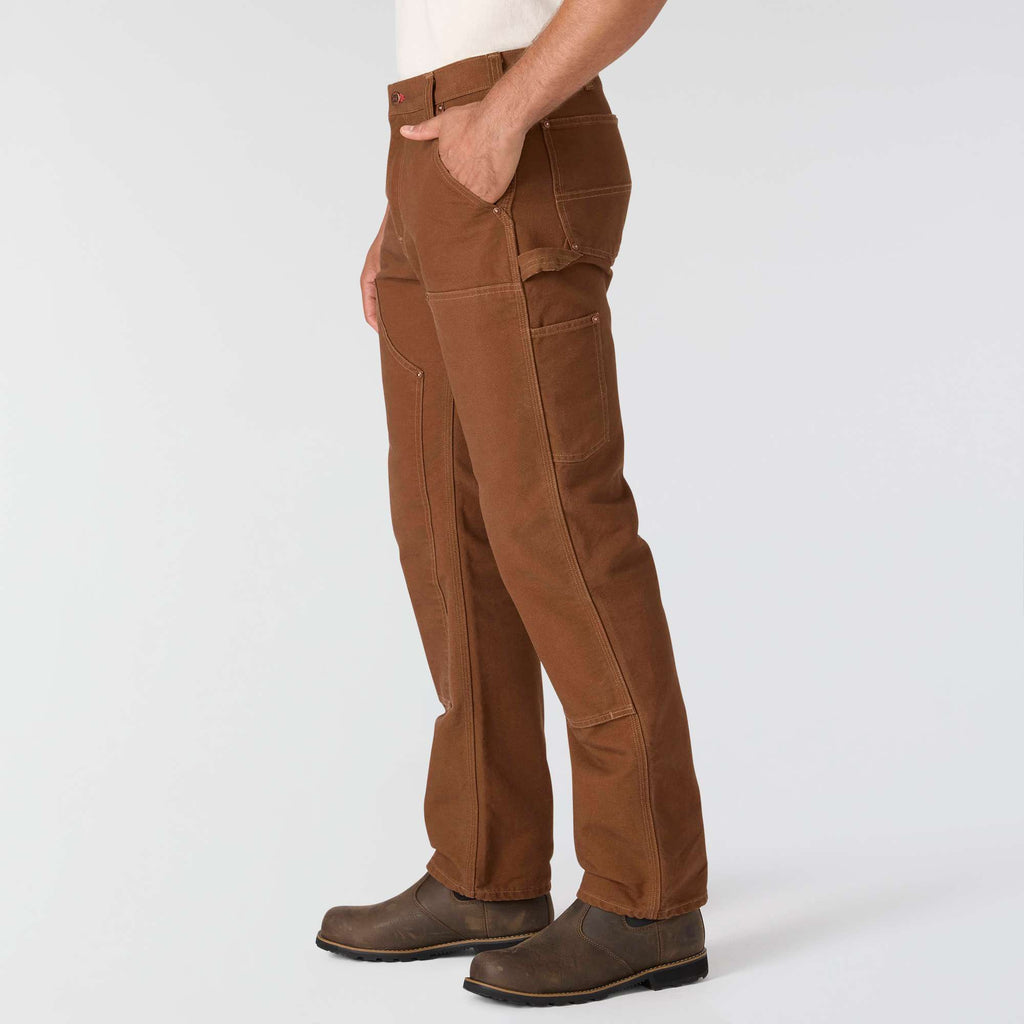 Men's crafted series loose fit straight leg duck double-knee carpenter pants