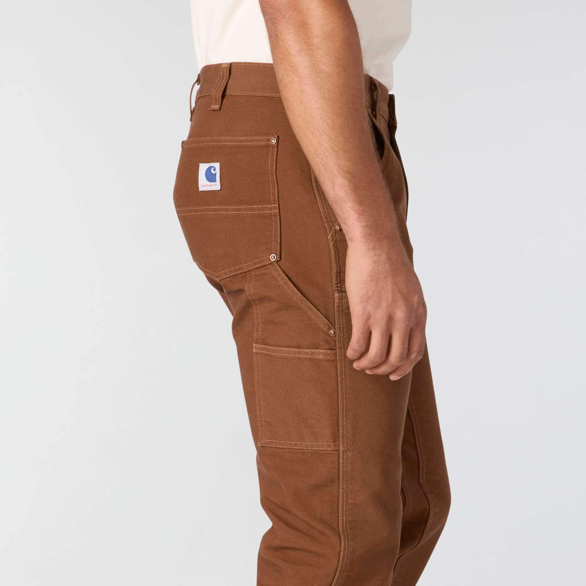 Men's crafted series loose fit straight leg duck double-knee carpenter pants