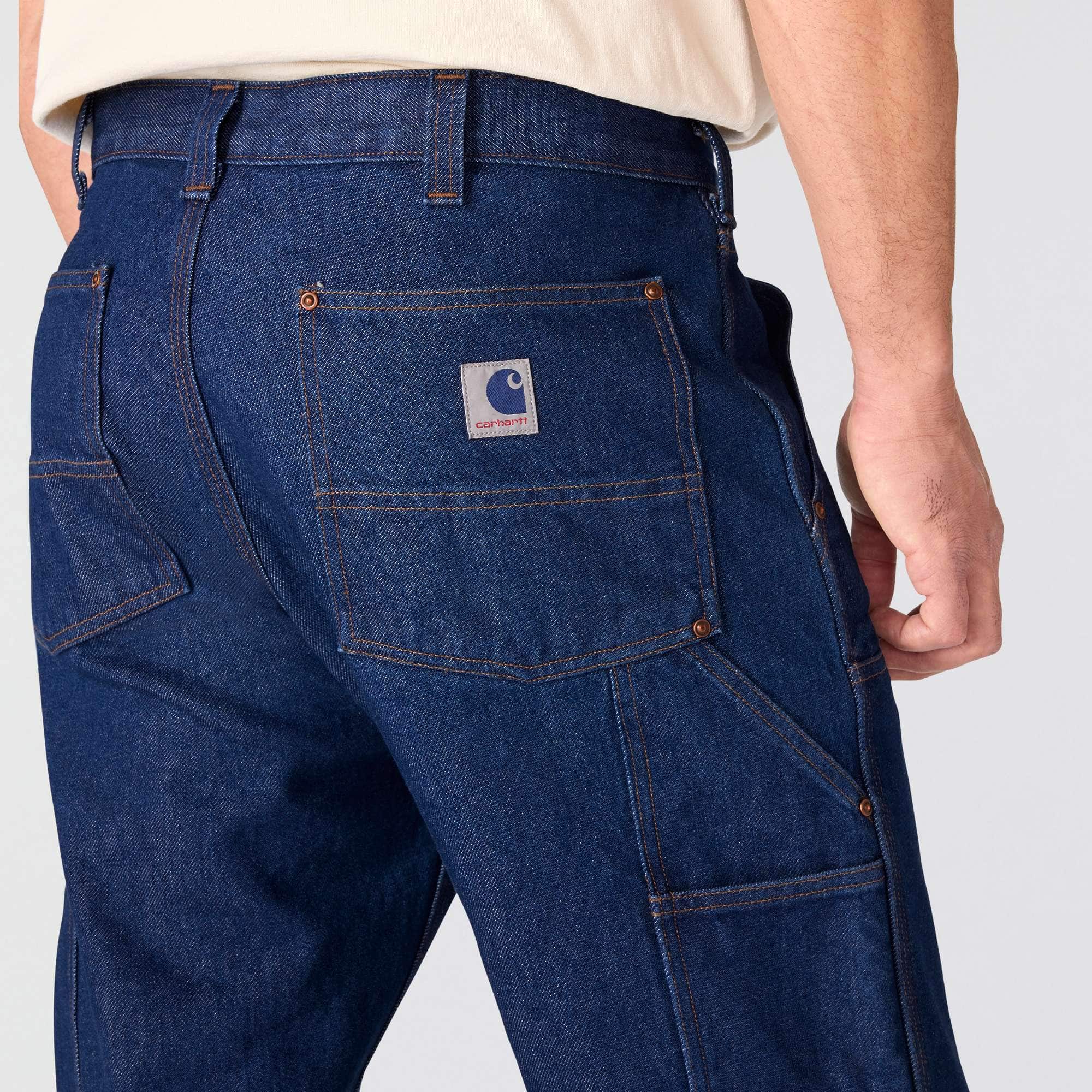 Men's crafted series loose fit straight leg double-knee work jeans