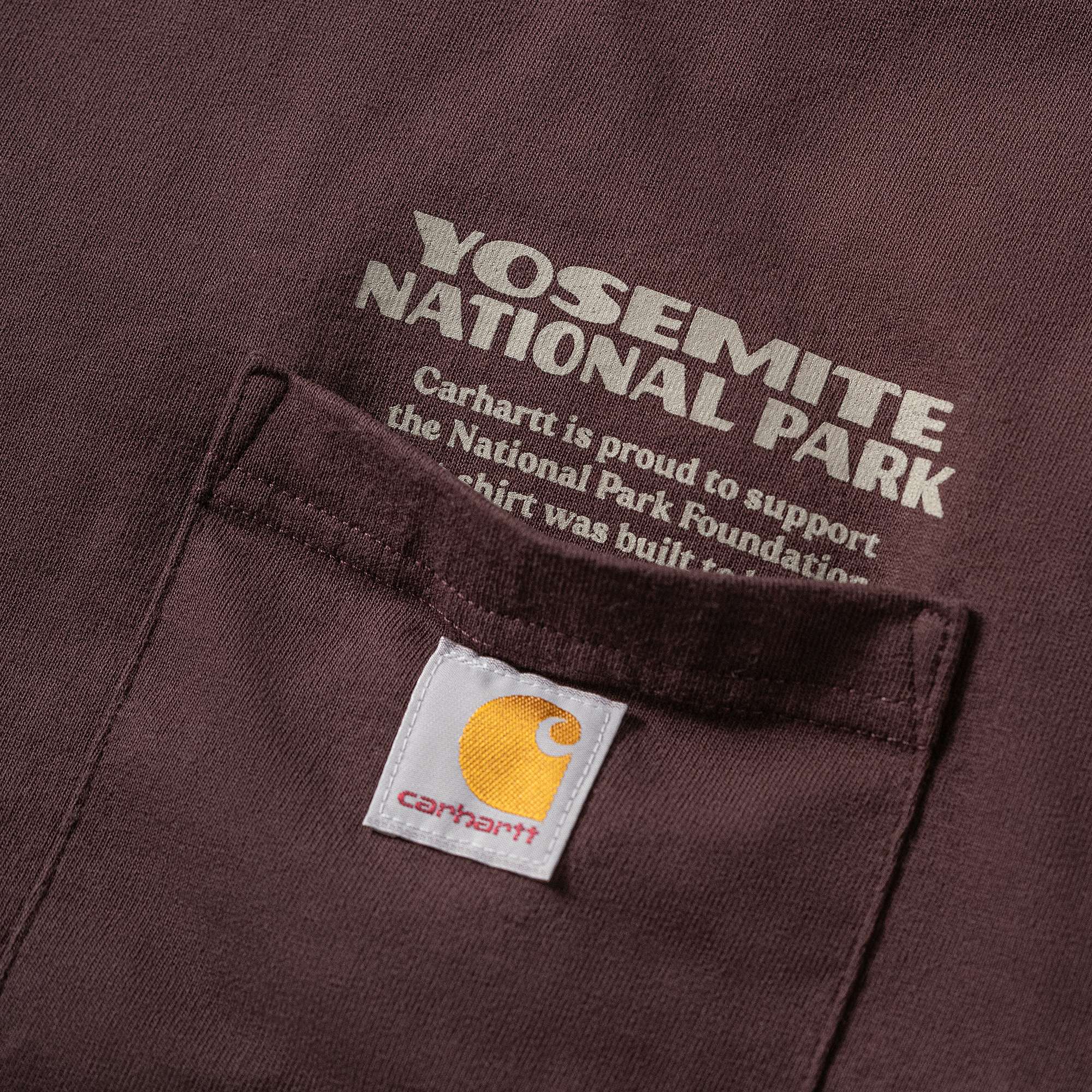 Men's heavyweight long sleeve yosemite national park graphic t-shirt