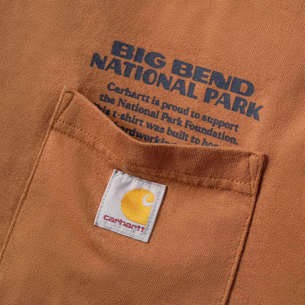 Men's heavyweight long sleeve big bend national park graphic t-shirt