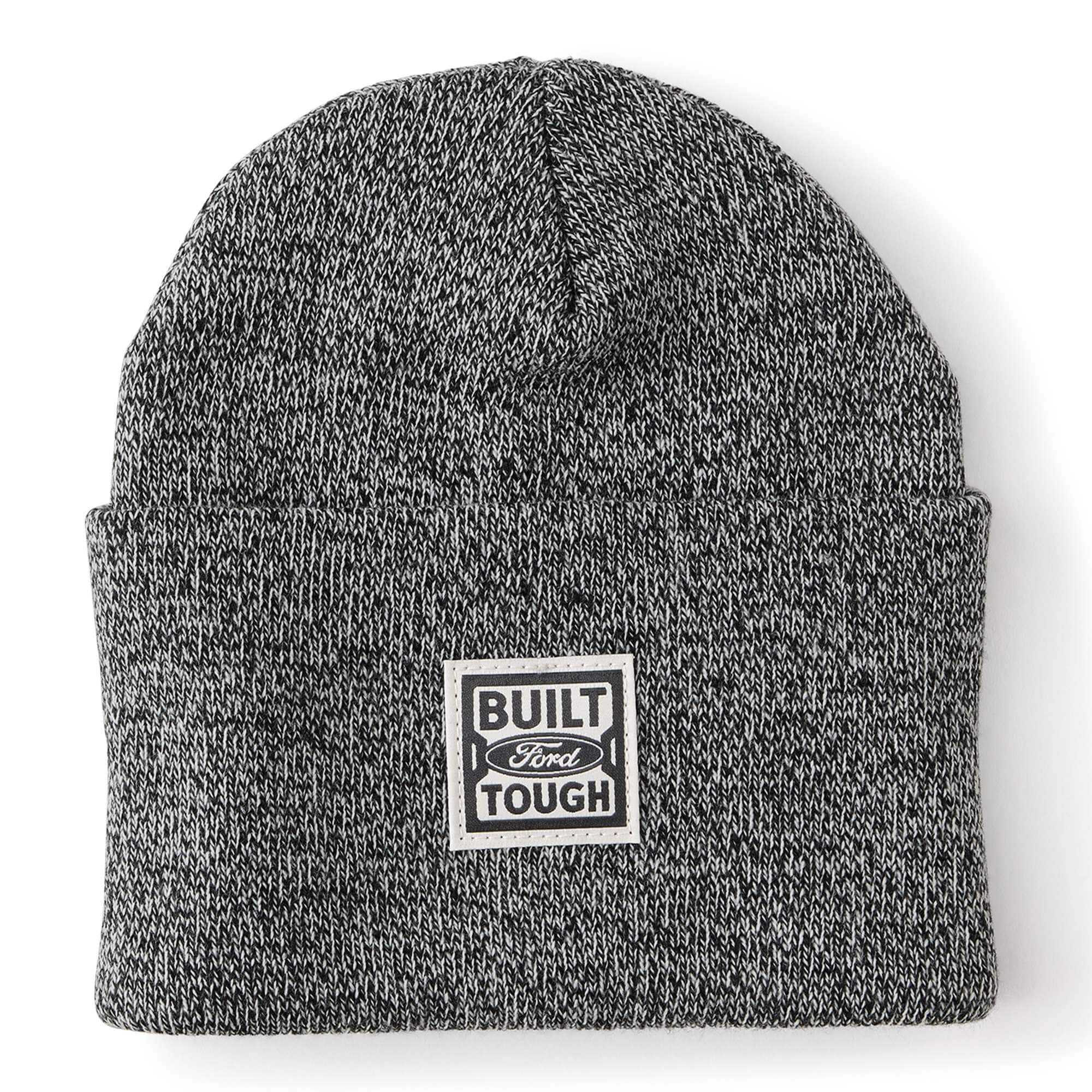 Knit cuffed ford beanie