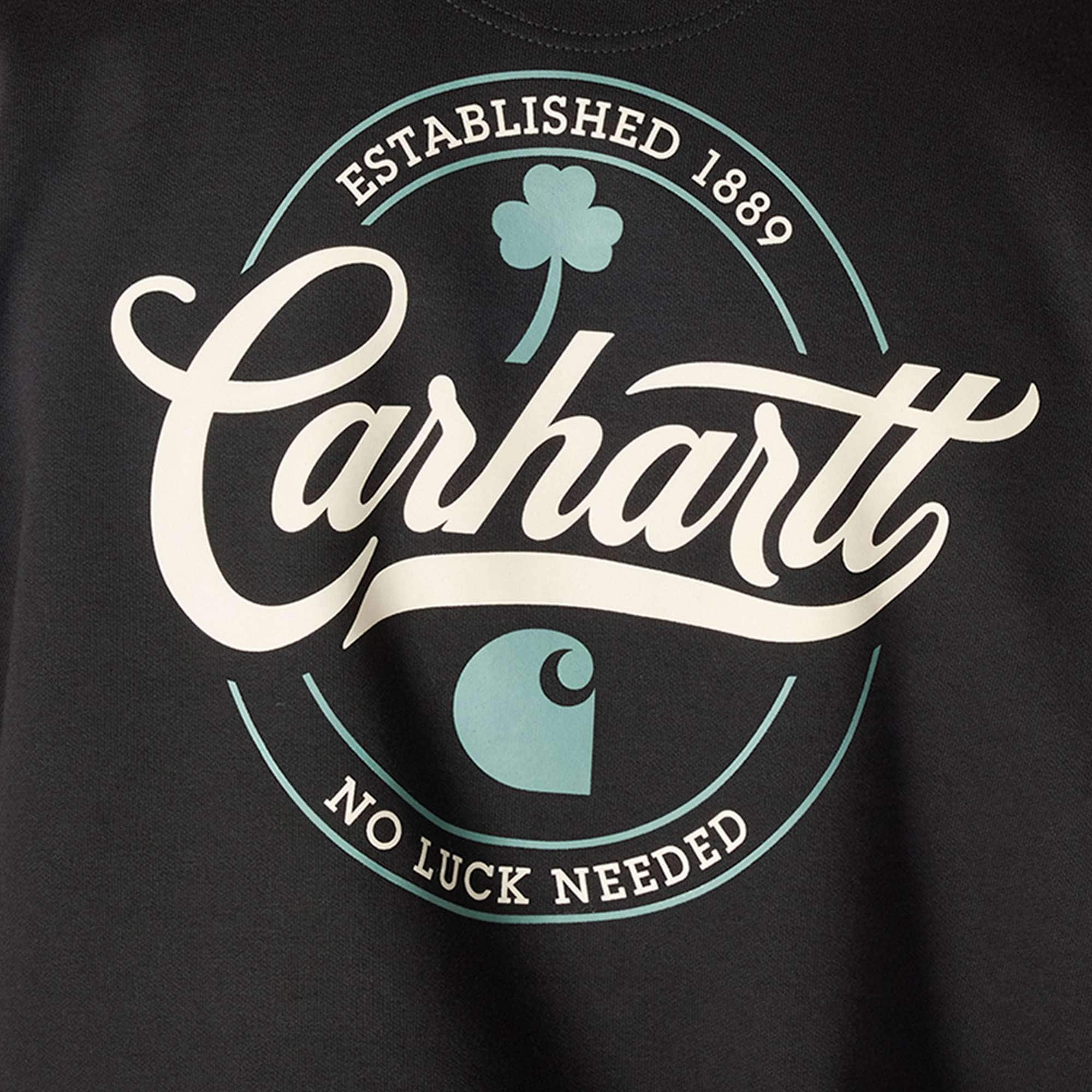 Men's marquette shamrock script graphic hoodie - st patrick's day sweatshirt