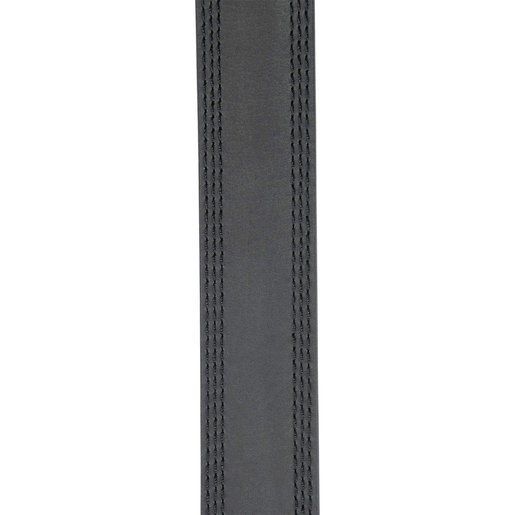 Leather triple stitch belt