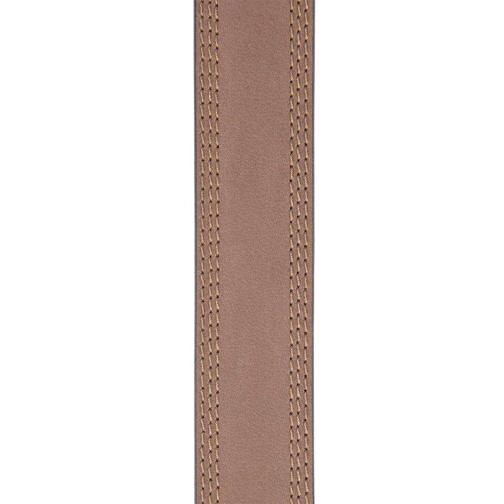 Leather triple stitch belt